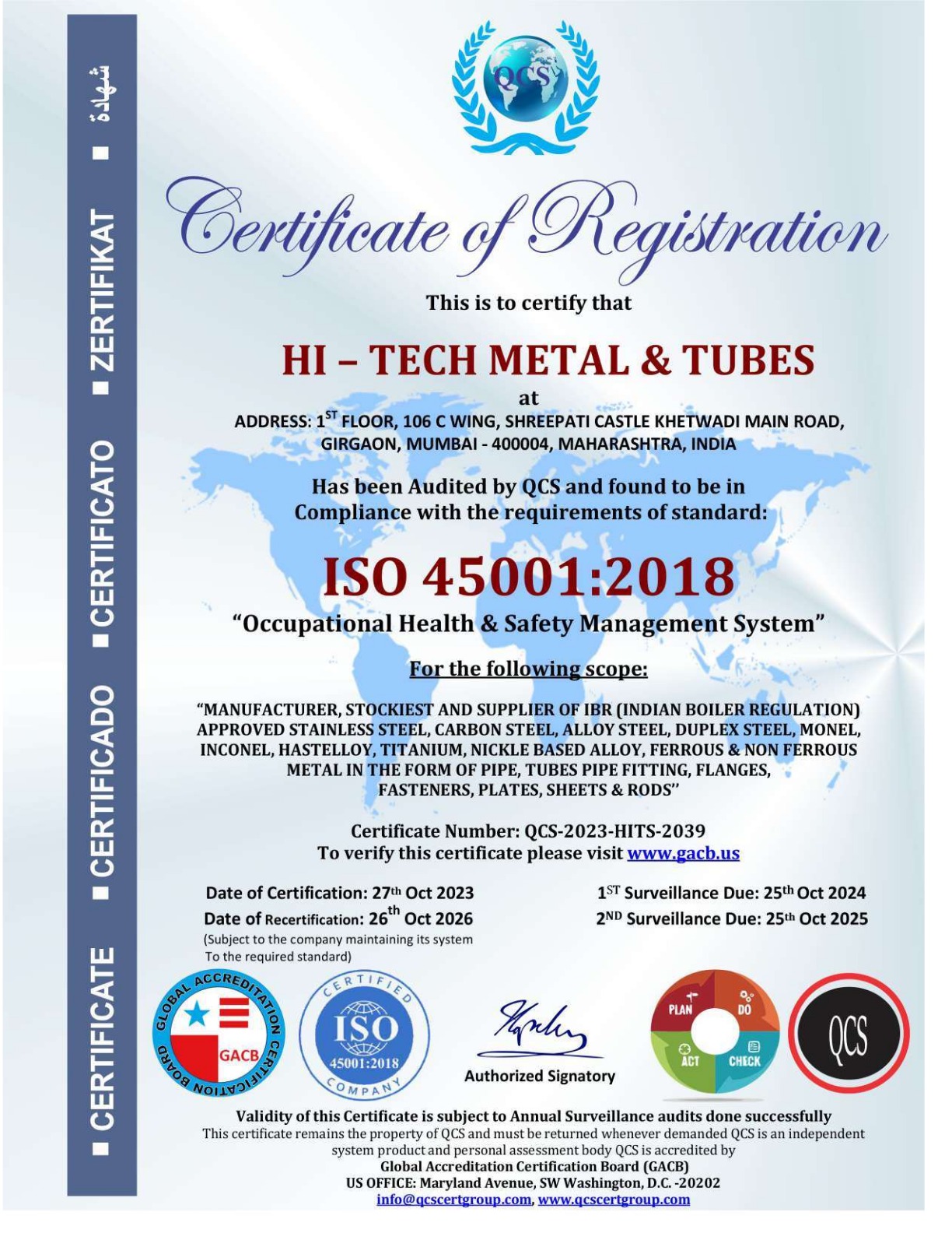 ISO 45001 2018
